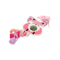 Іграшка для котів Hippie Pet Лисиця з мотузкою рожева 2 м (HIPCT2401058)