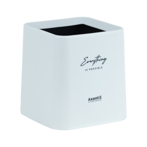 Кошик для паперів Axent Настільний контейнер для сміття, квадратний, білий (2132-21-A)