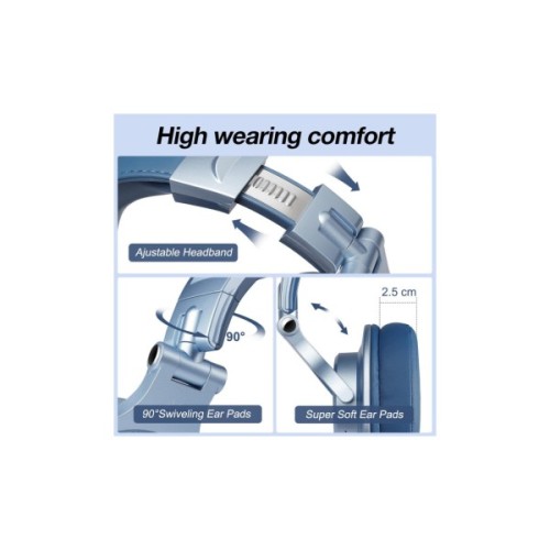 Навушники OneOdio Fusion A70 Bluetooth+3,5мм/6,35мм Sky Blue (A70 Sky Blue)