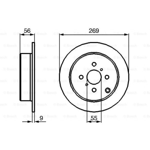 Гальмівний диск Bosch 0 986 479 087