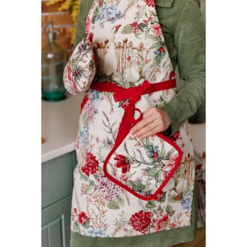 Кухонна прихватка Прованс гобеленова Гуси 20х20 см (034323)