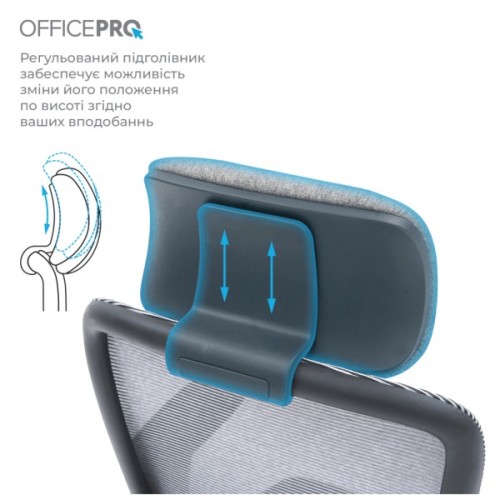 Офісне крісло OfficePro Wave OC599-B-DG-DG (OC599-B-DG-DG)