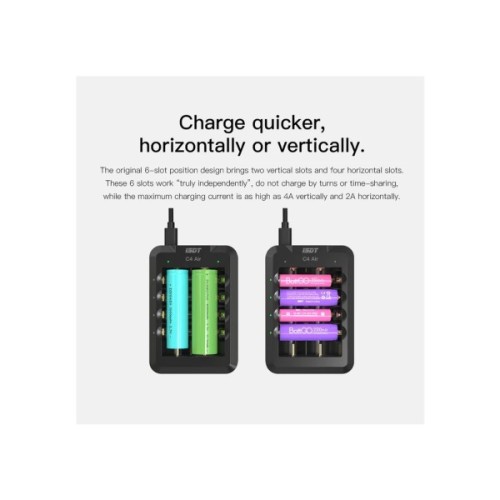 Зарядний пристрій для акумуляторів iSDT C4 Air Quick Battery Charger (iSDT-C4)