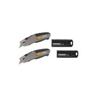 Ніж монтажний ToughBuilt висувний 2 шт, з комплектом 50 лез (TB-H4S52-20)