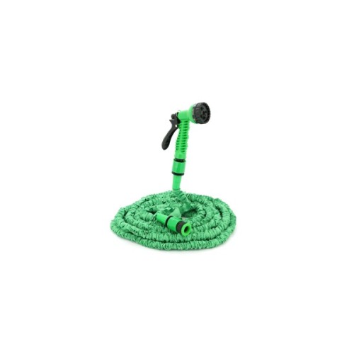 Шланг для поливу Voltronic KY-225G, 7.5-22.5м/75ft, + розпилювач, насадка на кран, Green, Box (KY-225G)
