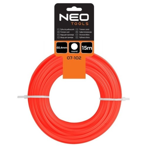 Жилка косильна Neo Tools 2.4мм, 15м (07-102)