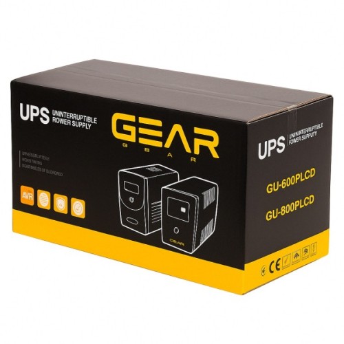 Пристрій безперебійного живлення GEAR GU-600PLCD
