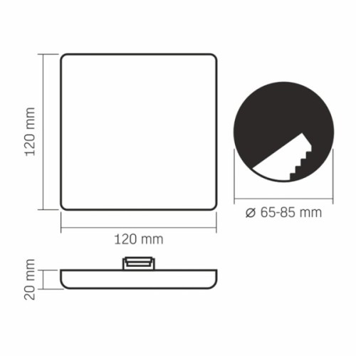 Світильник Videx VLE-DLFS-154 15W 4000K (VLE-DLFS-154)