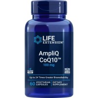 Вітамінно-мінеральний комплекс Life Extension Коензим Q10, 100 мг, AmpliQ CoQ10, 60 вегетаріанських капсул (LEX25546)