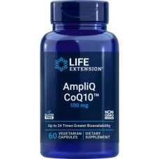Вітамінно-мінеральний комплекс Life Extension Коензим Q10, 100 мг, AmpliQ CoQ10, 60 вегетаріанських капсул (LEX25546)