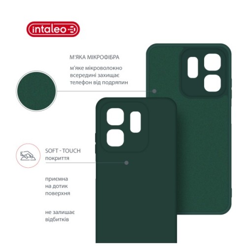 Чохол до мобільного телефона Intaleo Silicone Infinix Hot 50i Dark Green (1283126599552)