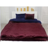 Постільна білизна MirSon Велюр Winter Frost 28-0006 + 28-0002 Primula Velvet 200х220 (2200004007045)