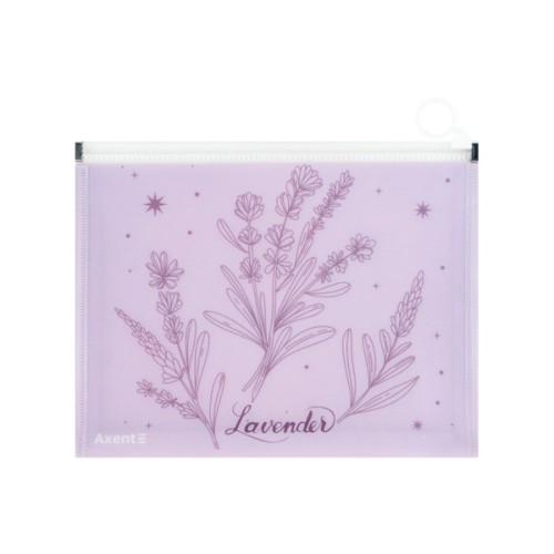 Папка на блискавці Axent zip-lock А5 Lavender-2 (1498-37-A)
