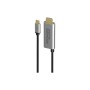 Кабель мультимедійний USB-C to HDMI M 1.8m + USB-CF grey Promate (hdmi-pd100.grey)