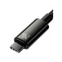 Дата кабель USB-C to USB-C 1.0m 240W Black Baseus (CAWJ040001)