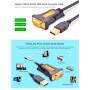 Кабель для передачі даних USB to COM M 1.5m DB9 RS-232 CR104 black Ugreen (20211)