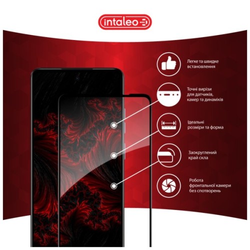 Скло захисне Intaleo Full Glue MOTO E14 Black (1283126597718)