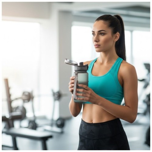 Пляшка для води Line Art La Plata 600 мл сірий (60014118LA-07)