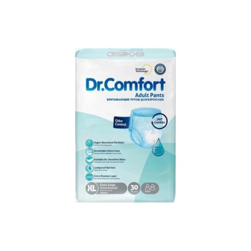 Підгузки для дорослих Dr.Comfort Extra Large 120-170 см 5.5 кр. 10 шт (8680131205653)