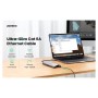 Патч-корд 0.5м, U/UTP CAT 6A Copper Ethernet Cable тонкий(діаметр 2.8мм) NW122 Black Ugreen (70331)