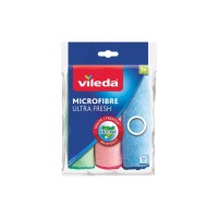 Серветки для прибирання Vileda Ultra Fresh Антибактеріальні З мікрофібри 3 шт. (4023103229273)