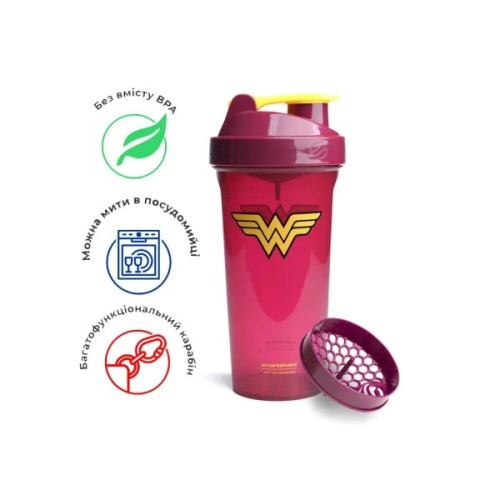 Шейкер спортивний SmartShake Lite 800ml DC Wonderwoman (10780801)