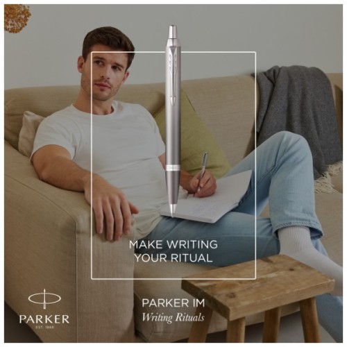 Ручка кулькова Parker IM 17 Rituals Grey CT BP + Пакет Parker Rituals (29 232)