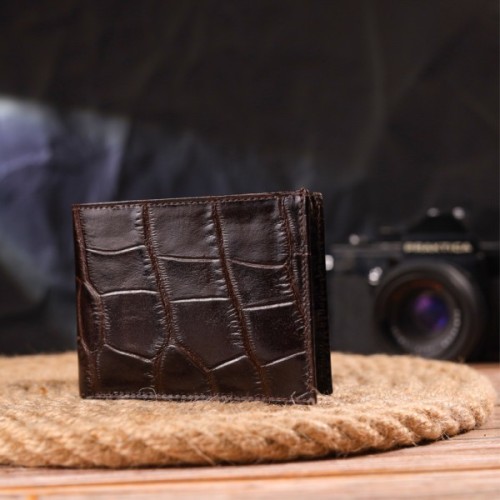 Портмоне Canpellini З натуральної шкіри Коричневе (21521)