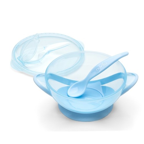 Набір дитячого посуду Nuvita COOL 6м+ Синій дорожній (NV1421COOLBLUE)