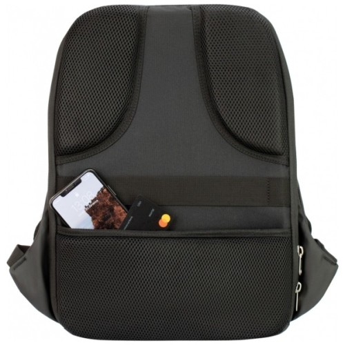 Рюкзак шкільний Optima 17" USB унісекс Чорний (O96914-01)