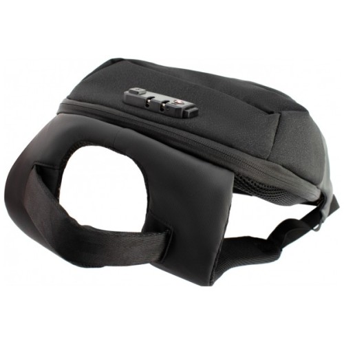 Рюкзак шкільний Optima 17" USB унісекс Чорний (O96914-01)