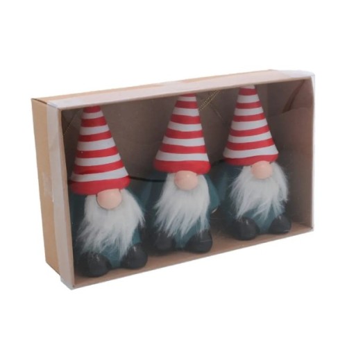 Прикраса декоративна Chomik Гном 3 шт, 6,5 см, мікс (5900779897274)