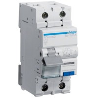Диференціальний автоматичний вимикач Hager 1-п.+N 16A C 10mA (6kA) A (B) (ACA966D)