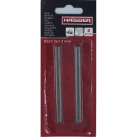 Полотно HAISSER для електрорубанка - 82x5.5x1.2мм, н-р 2шт (34809)