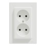 Розетка Schneider Electric ASFORA без заземлення подвійна біла (EPH9700121)