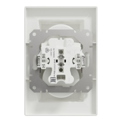 Розетка Schneider Electric ASFORA без заземлення подвійна біла (EPH9700121)