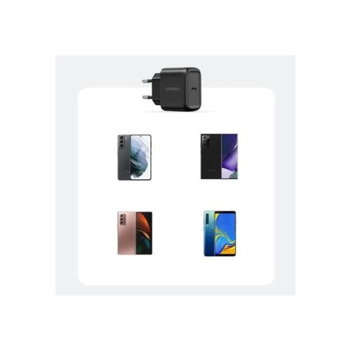 Зарядний пристрій Ugreen USB-C PD25W + cable USB-C to USB-C 2.0m CD250 black (50581)
