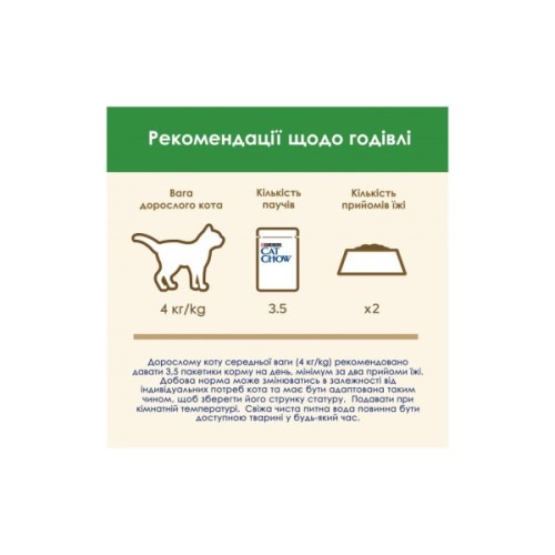 Вологий корм для кішок Purina Cat Chow Sterilised з куркою та баклажанами в желе 85г (7613037025644)