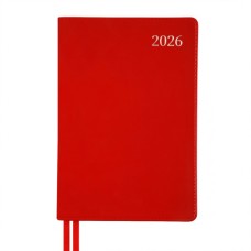 Тижневик Leo planner А5 датований 2026 "Aldento", інтегральний, червоний, 368 сторінок (252671)