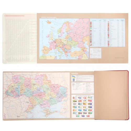 Тижневик Leo planner А5 датований 2026 "Aldento", інтегральний, червоний, 368 сторінок (252671)