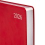 Тижневик Leo planner А5 датований 2026 "Aldento", інтегральний, червоний, 368 сторінок (252671)