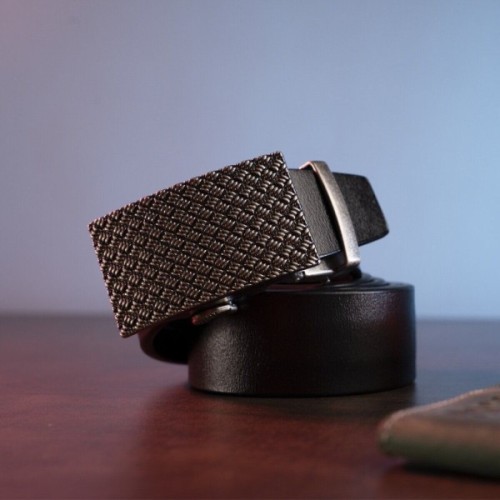 Ремінь Vintage З автоматичною пряжкою Чорний (20212)