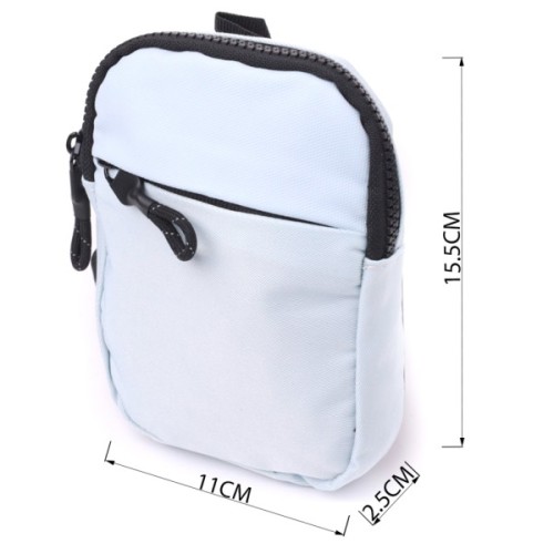 Сумка Vintage Слінг для подорожей з текстилю Блакитна (22868)