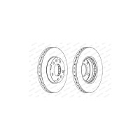 Гальмівний диск FERODO DDF1629