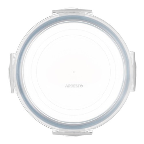 Харчовий контейнер Ardesto Gemini круглий, 0.95л, боросилікатне скло, прозорий (AR1295BRD)