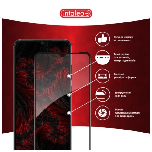 Скло захисне Intaleo Full Glue Samsung A03 Black (1283126521638)