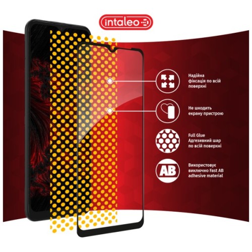Скло захисне Intaleo Full Glue Samsung A03 Black (1283126521638)