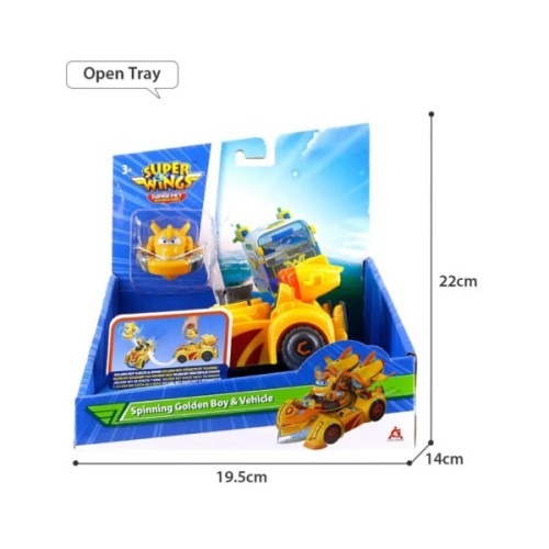 Ігровий набір Super Wings Spinning Vehicle Золотий Хлопчик (Golden Boy) (EU770331)