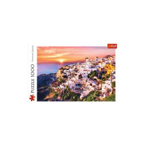 Пазл Trefl Захід сонця над Санторіні 1000 елементів (5900511104356)