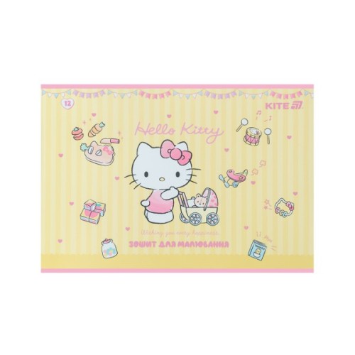 Альбом для малювання Kite Hello Kitty, 12 аркушів (HK25-241-1)